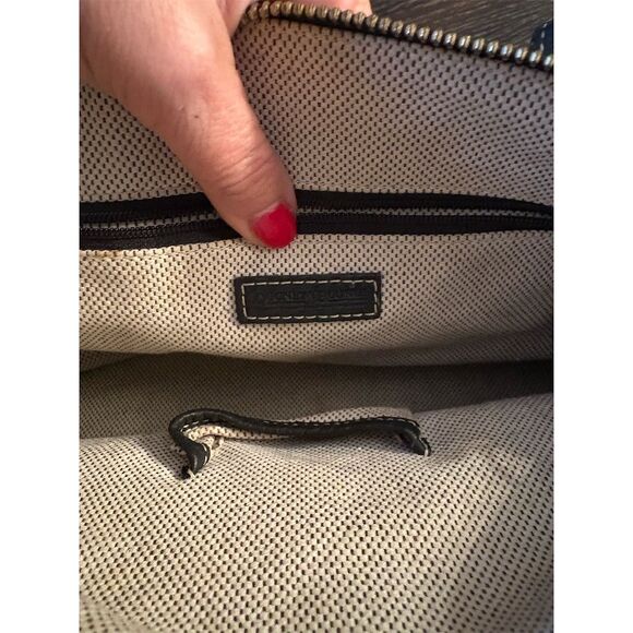 Dooney & Bourke Vintage Classic Women's Monogram Canvas Shoulder Bag Black/Gray - Picture 8 of 11